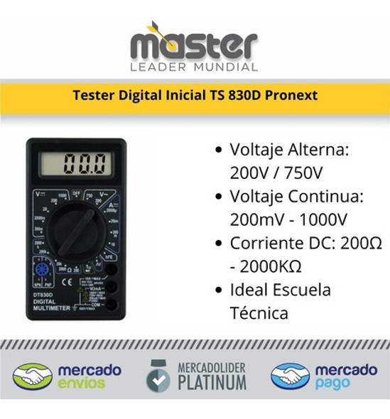 Tester Digital  Super Oferta Modelo Dt 830 B 1