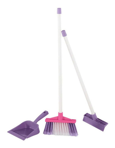 Brincando De Casinha Kit Limpeza Simples Rosa 0