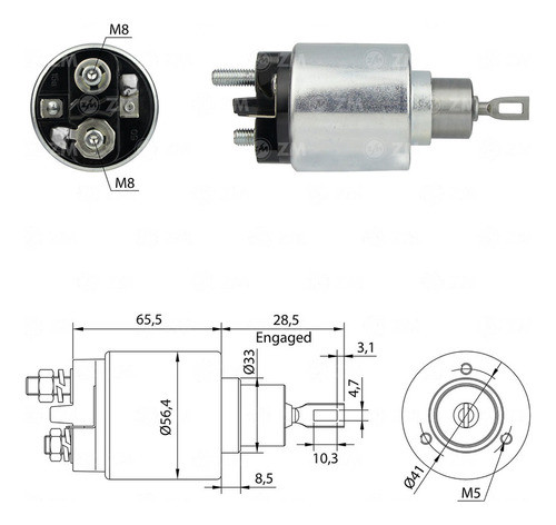 Solenoide Arranque Compatible Con Bosch Fiat Seat Vw 1
