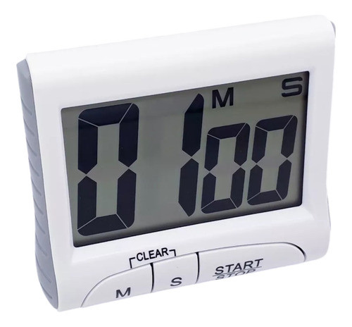 Timer  Digital Cozinha Alarme Bip Temporizado D016 Branco 1
