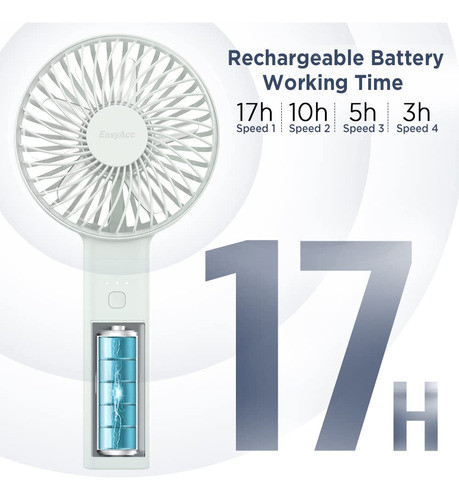 Ventilador De Mano Easyacc  Actualizado [ventilador De Mano. 1