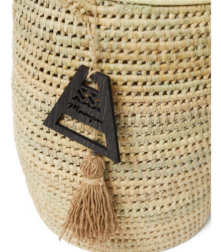 Cesto De Caranday Mampa Con Tapa Mediano 1