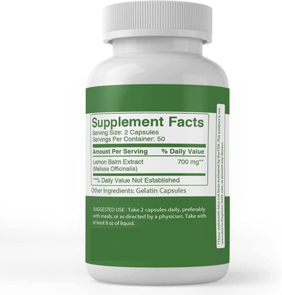 Pure Original | Extracto De Bálsamo De Limón I 700mg I X100 1