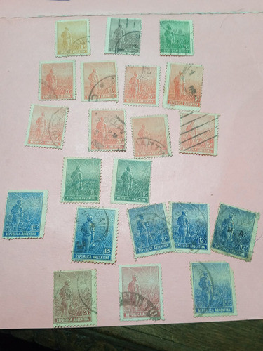 21 Estampillas 1911 Labrador Con Fil Vert Papel Alemán -n°27 0