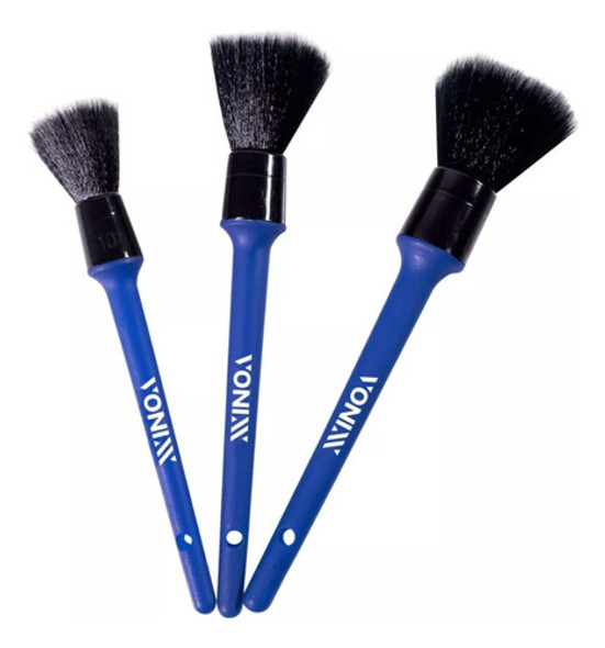 Kit 3 Pinceis Detalhamento Ultra Macios Vonixx 0 Kit 3 Pinceis Detalhamento Ultra Macios Vonixx 0