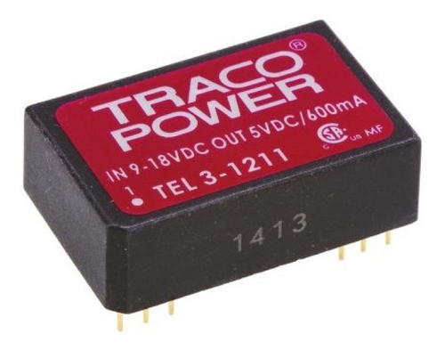 Fuente Convertidor Dc Dc Tel 3-1211 9-18v A 5v 600mah 0