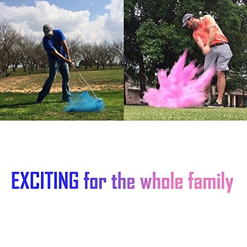 Género Reveal Pelotas De Golf | One Pink, One Blue + Woode 1