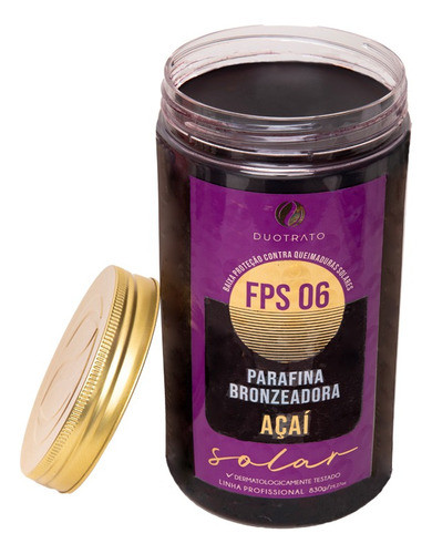 Kit Parafina Bronzeadora Açaí Óleo Fixador Duotrato 1
