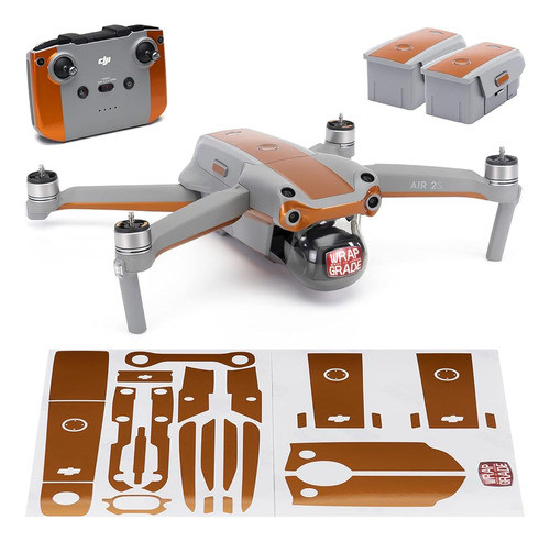 Wrapgrade Skin Compatible Con Dji Air 2s | Color De Acento B 0