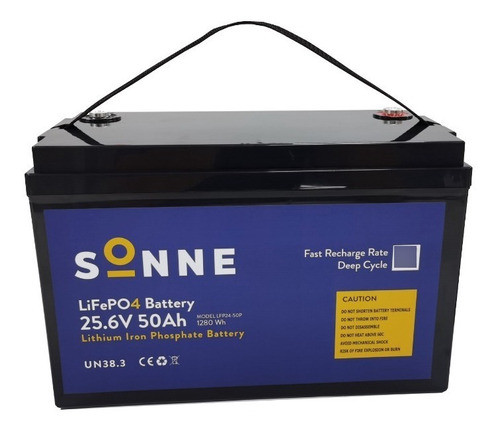 Batería Ciclo Profundo Estacionaria Sonne Litio 1,2 Kwh 24v 0