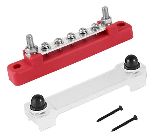 Barramento De Cobre Do Terminal Elétrico 150a Com Vermelho 0