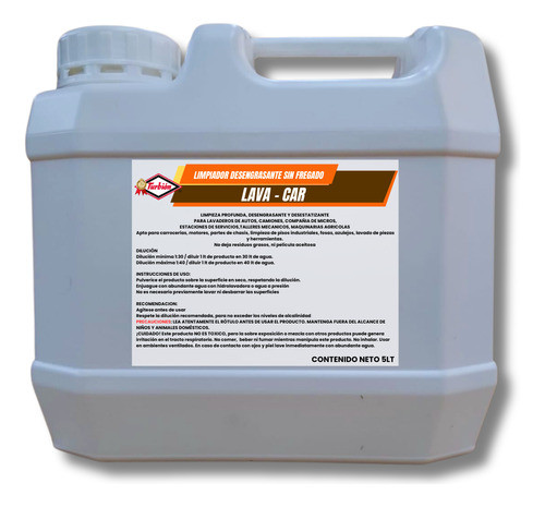 Shampoo Lava Autos Sin Fregado Lava-car Turbion 1