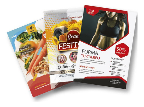 300 Volantes Flyers Full Color 10x15 Ilustración 150gr. 0