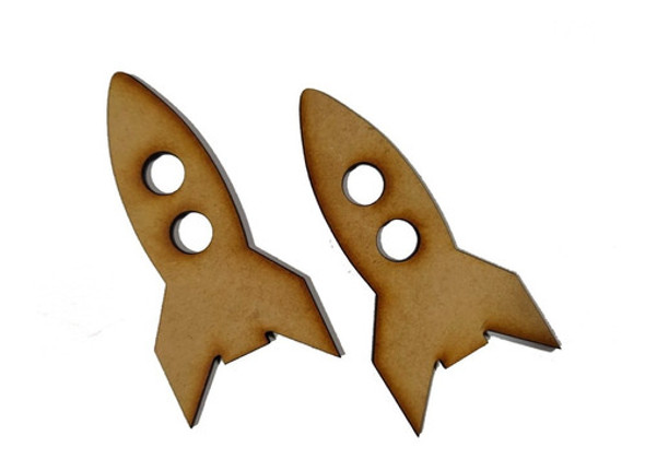 10 Figuras Nave Espacial 10cm Formas Fibrofacil Mdf Planetas 0