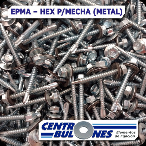 Autoperforante Para Techo De Chapa Con Arandela 14 X 2 100 1