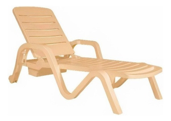 Reposera Piscina En Pvc Ruedas - Toronto - Garden Life 0