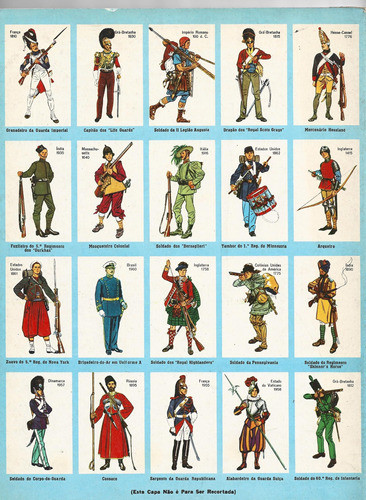 Album Figurinha - Soldados E Uniformes - Completo Ebal Ano60 1