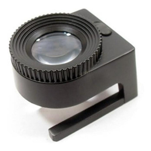 Lupa Cuentahilos 20x Metálica Triple Luz Led Lente Mineral 0
