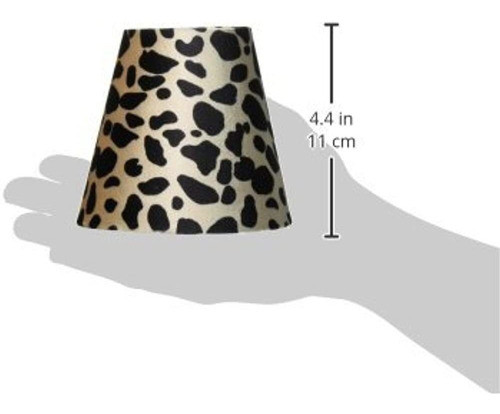 Royal Diseños Negro Y Marrón Estampado Leopardo Grande  Lámp 1