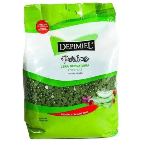 Cera En Perla Aloe Vera Depilatoria Vegetal Depimiel 400gr 0