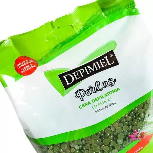 Cera En Perla Aloe Vera Depilatoria Vegetal Depimiel 400gr 1
