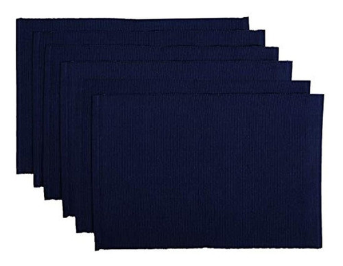 Manteles Individuales Gris Carbon Para Mesa De Comedor - Ju 0
