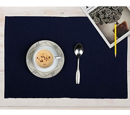 Manteles Individuales Gris Carbon Para Mesa De Comedor - Ju 1