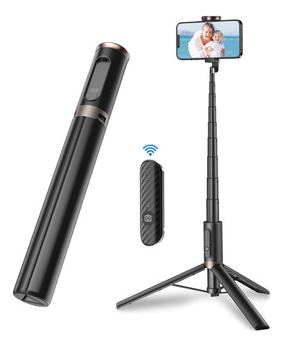 Palo Selfie Control Remoto Trípode Ligero Viaje Fotos 1