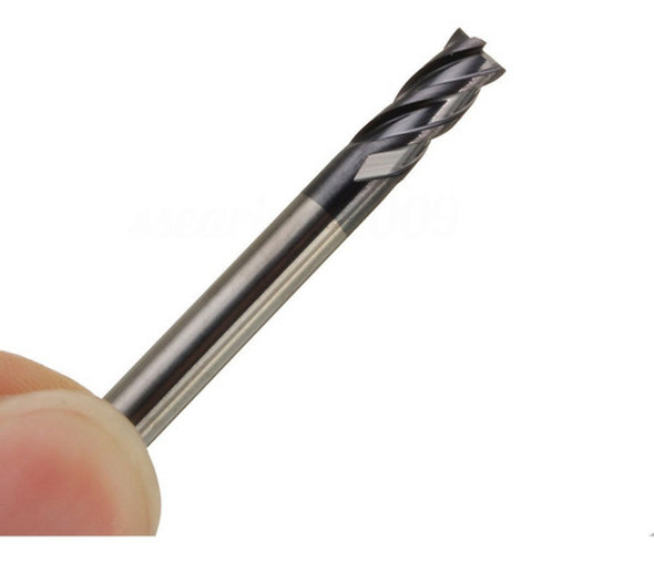 Fresa Para Acero Cnc  Helicoidales Tugsteno 2 Mm 4 Filos 1