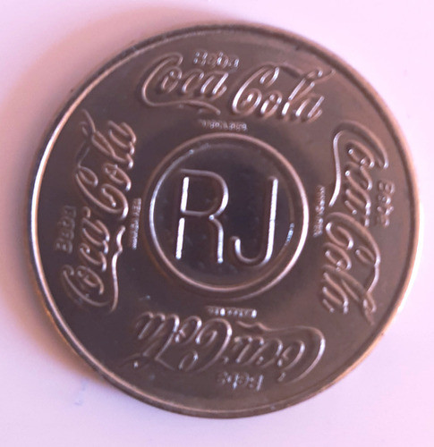 Antiga Ficha Coca Cola Rj Vale Um Refrigerante  Vintage 0