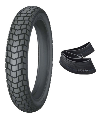 Cubierta Moto 90/90-19 C/cámara Nayasa Ey126 0