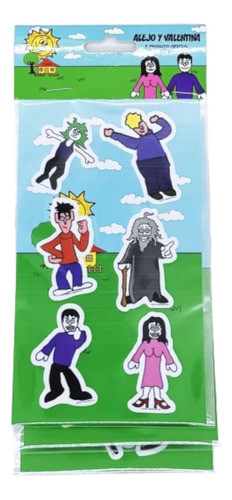 Pack Stickers Alejo Y Valentina X3 Planchas Licencia Oficial 1