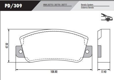 Pastilla De Freno Frasle Pd/309 0