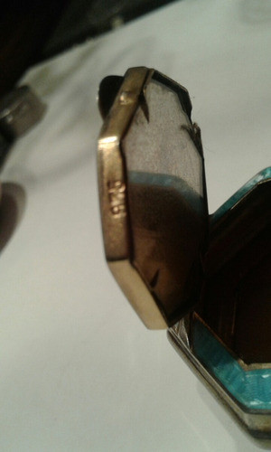 Pastillero De Plata Sellada Y Esmalte Guillote 1