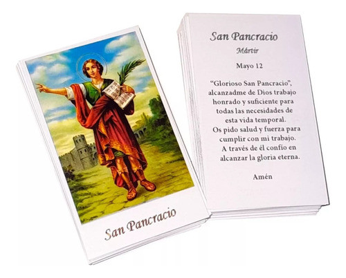 100 Estampita Papel Con Oración Al Dorso Expedito,jorge, Etc 0