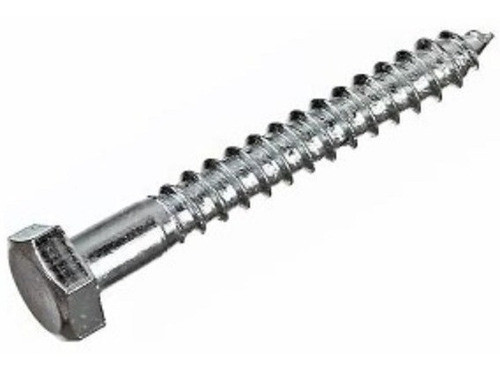 Tornillo Tirafondos Hexagonal 3/8x90 X 10 Un. 0