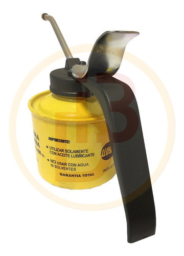 Aceitera Metalica Manual A Bomba 400cm3 Pico Rigido 1