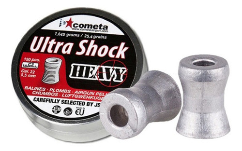 Balines Cometa Ultra Shock Heavy Cal 177/ 4,5mm 67gr X350 Ud 0