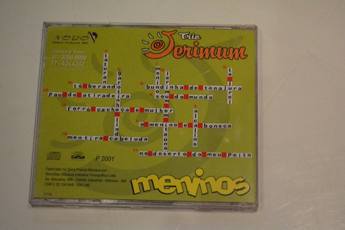Frt Grátis Trio Jerimum Meninos Cd 1