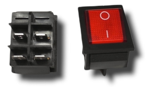 Llave Tecla C/ Luz Aspiradoras, Termotanque, 4 Contactos 0 Llave Tecla C/ Luz Aspiradoras, Termotanque, 4 Contactos 0