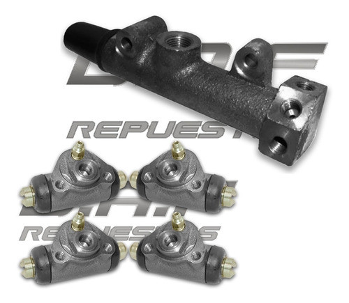 Bomba De Freno Para Fiat 600 R - 3 Salidas + 4 Cilindros 0