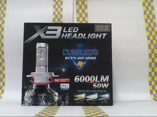 Juego Lampara Led H3 X3 Headlight 0