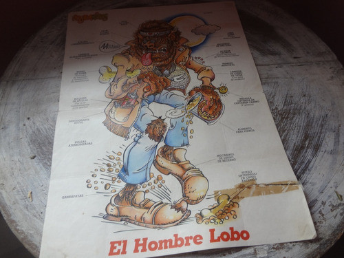 Posterribles El Hombre Lobo Cromy Años 80 Primera Mano 0