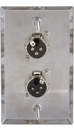 Placa De Pared Con Conector Xlr Macho Y Hembra Seismic Au... 1