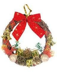 Guirlanda Natal Sisal Pinhas Presente 23cm Master Christmas 0