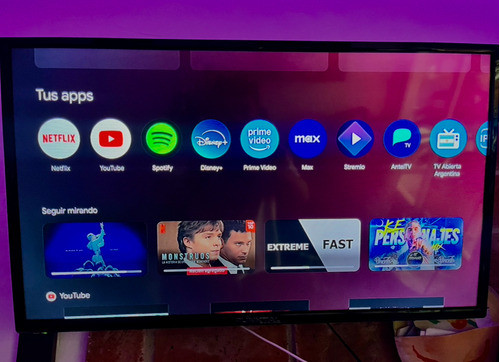 Tv Led Punktal 32 + Chromecast 4 + Soporte Giratorio 180* 0