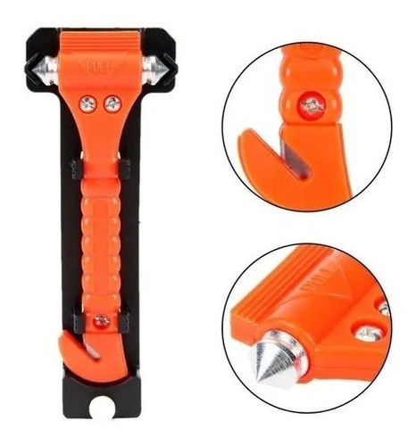 Martillo De Emergencia Para Auto Con Corta Cinturón 0