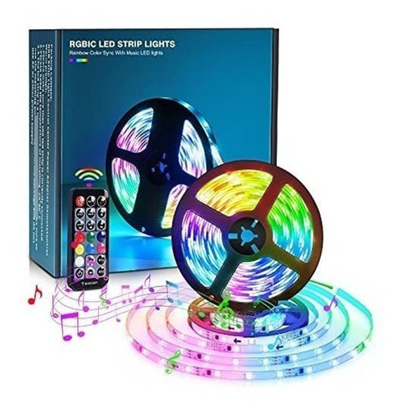 Tira De Luces Led 32.8ft Rgbic Luces Led Que Cambian De Colo 0