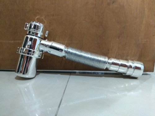 Sifón Cromado Extensible Universal Astra Para Baño O Cocina 0