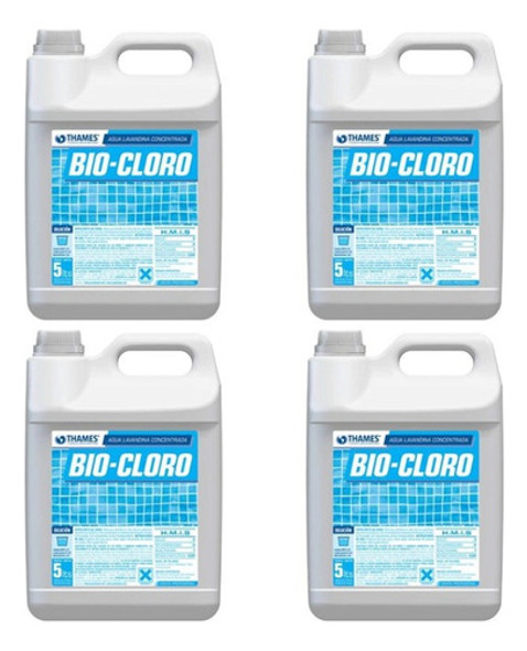Cloro Desinfectante Hipoclorito Sodio Thamesx5lt Biocloro X4 0 Cloro Desinfectante Hipoclorito Sodio Thamesx5lt Biocloro X4 0